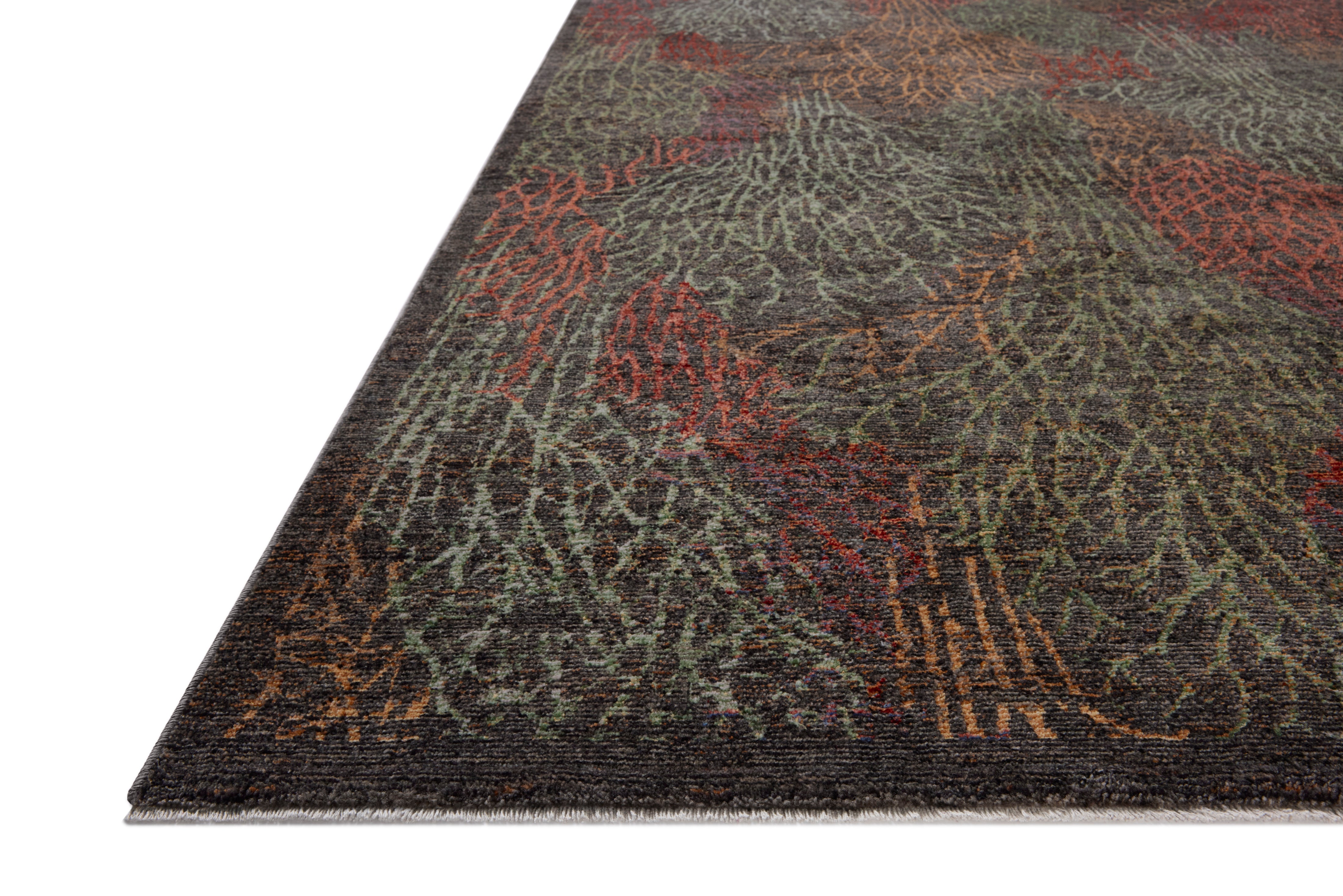 Loloi Winchester Ink / Multi Rug RUGS - synthetic Loloi 18" x 18"