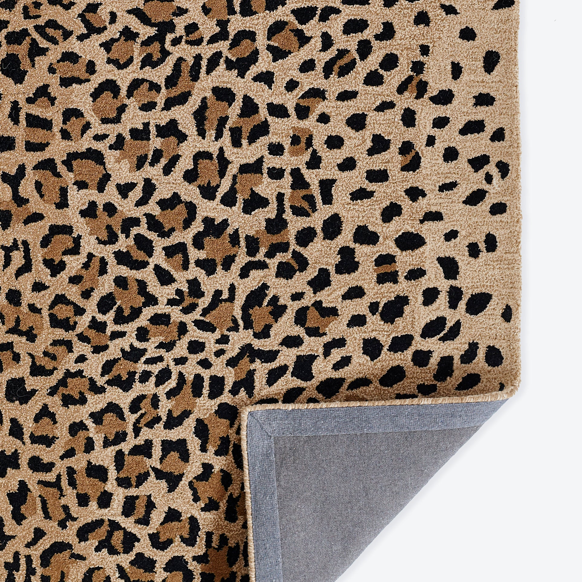 Woodland Leopard Hand Tufted Wool Area Rug RUGS - wool Momeni