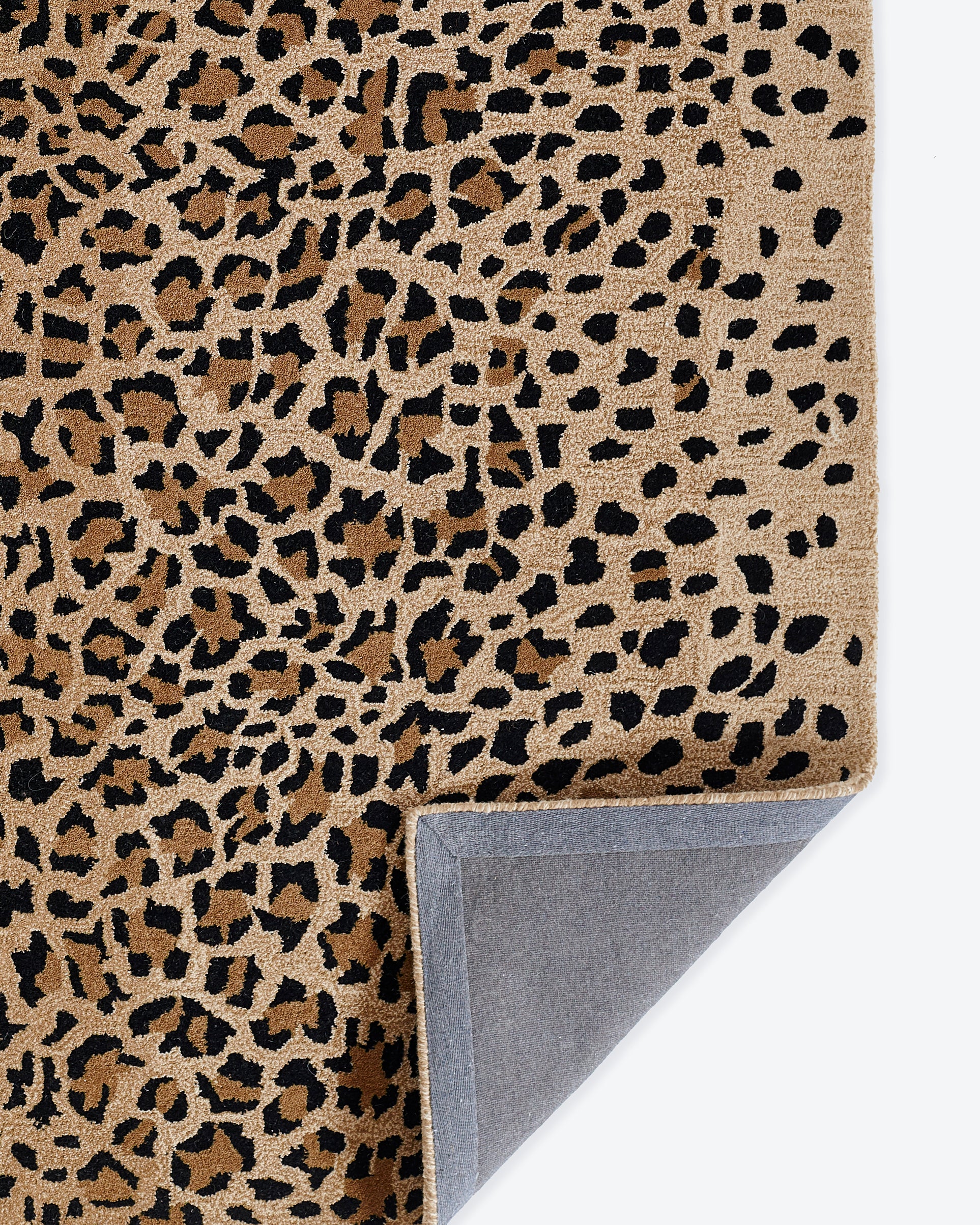 Woodland Leopard Hand Tufted Wool Area Rug RUGS - wool Momeni
