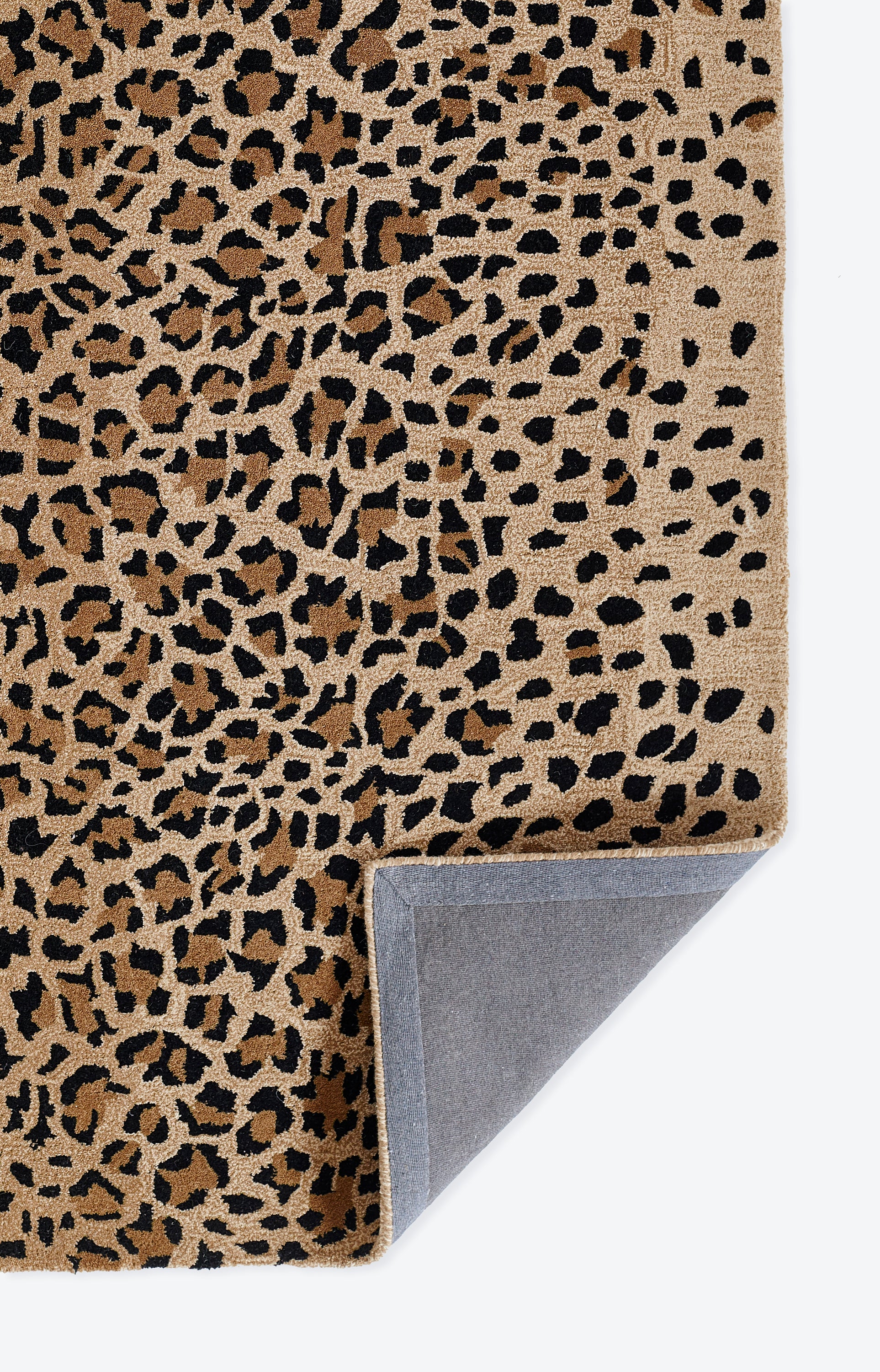 Woodland Leopard Hand Tufted Wool Area Rug RUGS - wool Momeni