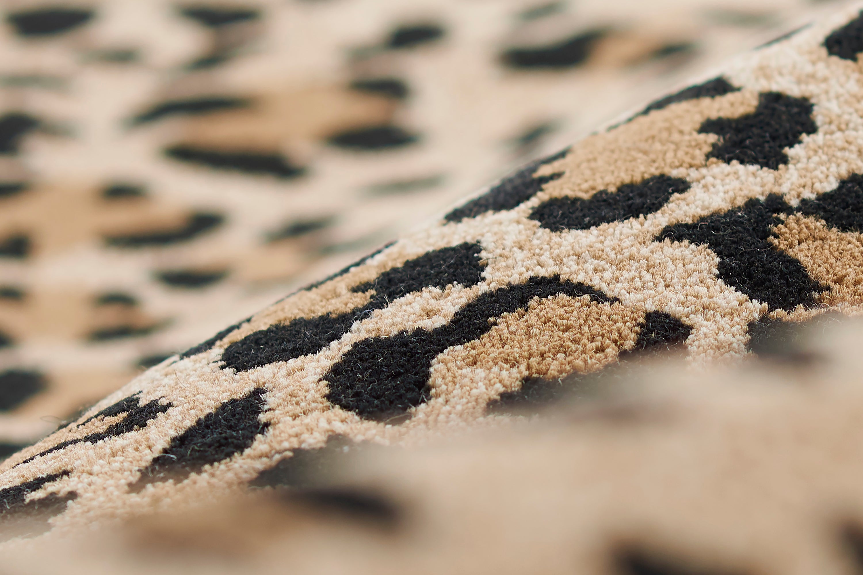 Woodland Leopard Hand Tufted Wool Area Rug RUGS - wool Momeni