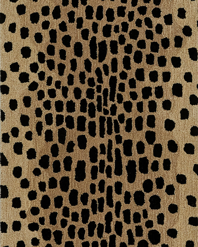 Woodland Cheetah Hand Tufted Wool Area Rug RUGS - wool Momeni
