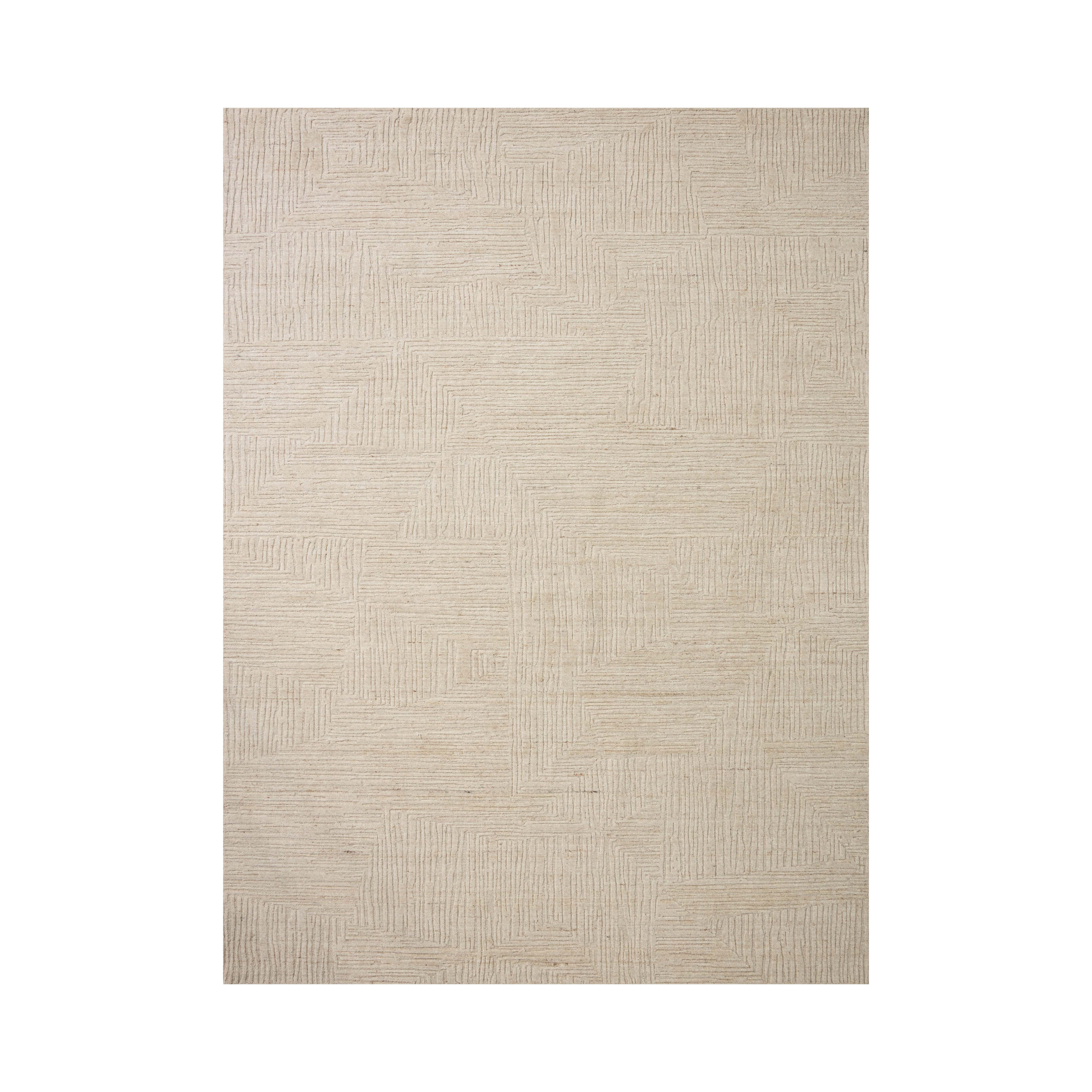 Loloi Woods Bone Rug, 18" x 18" Sample