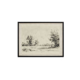 Briar Framed Print On Linen ARTWORK - framed art Moe's Furniture