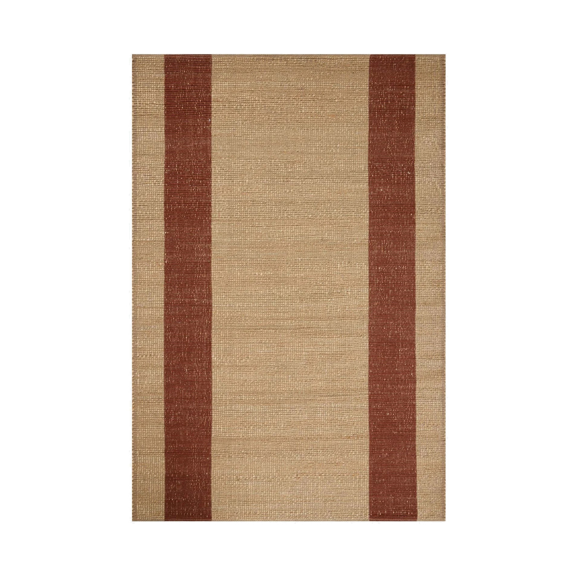 Leanne Ford x Loloi Weatherstaff Natural / Brick Rug RUGS - jute Loloi
