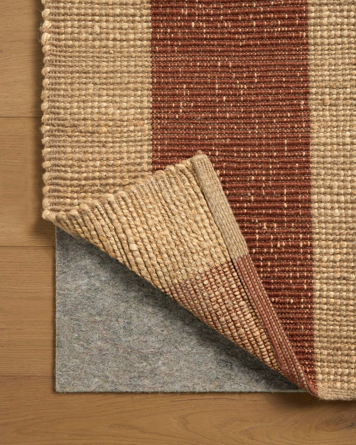 Leanne Ford x Loloi Weatherstaff Natural / Brick Rug RUGS - jute Loloi