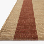 Leanne Ford x Loloi Weatherstaff Natural / Brick Rug RUGS - jute Loloi