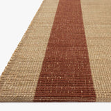 Leanne Ford x Loloi Weatherstaff Natural / Brick Rug RUGS - jute Loloi