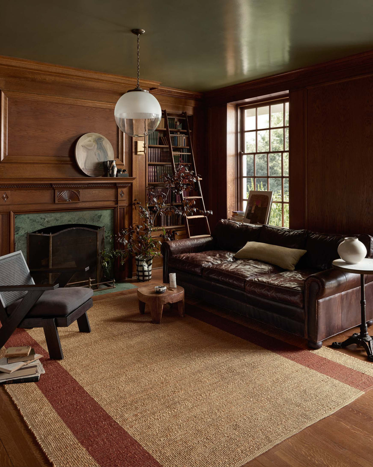 Leanne Ford x Loloi Weatherstaff Natural / Brick Rug RUGS - jute Loloi