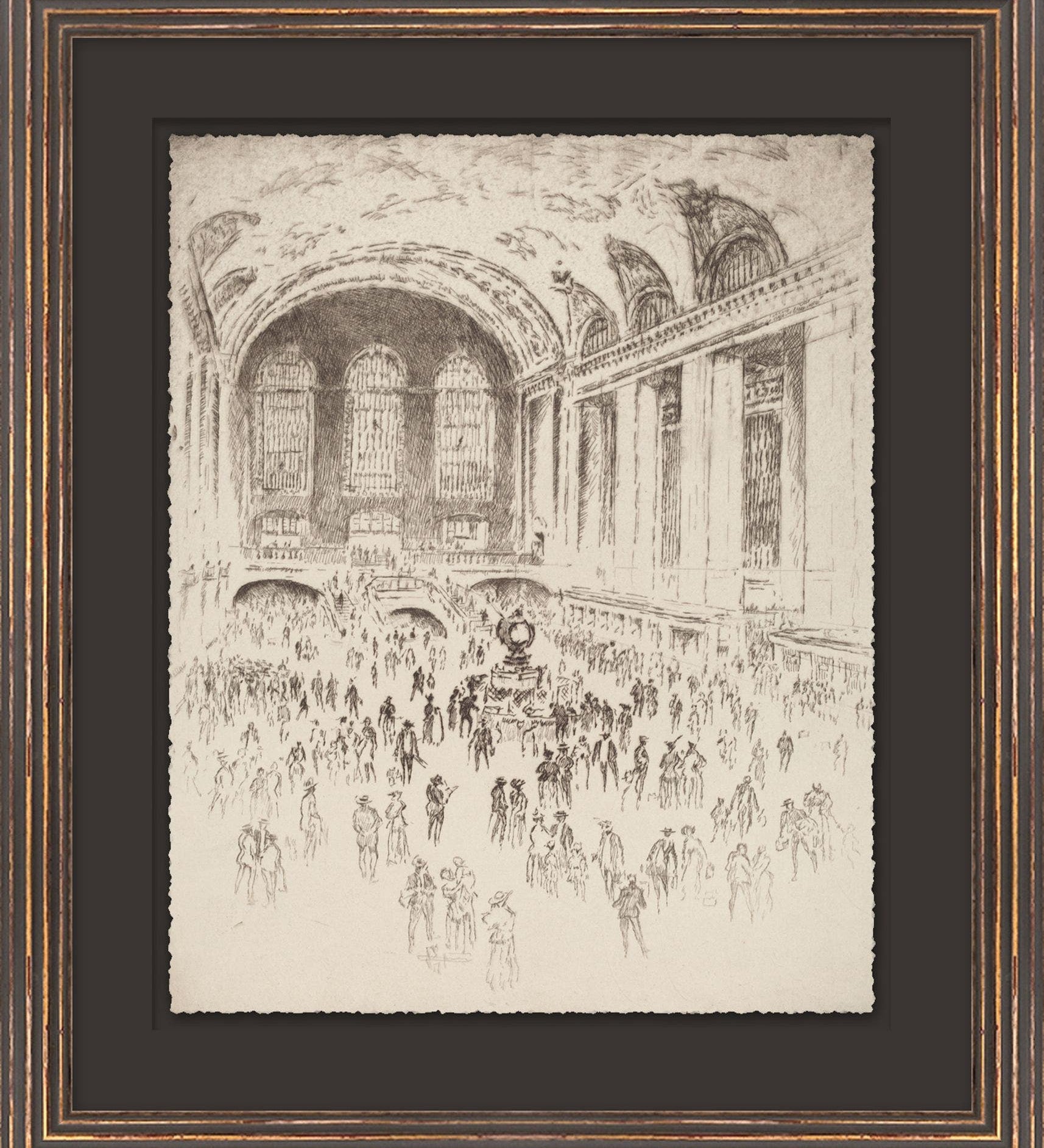 "Sketched in History 7" Framed Art Print ARTWORK - framed art Wendover Art Group