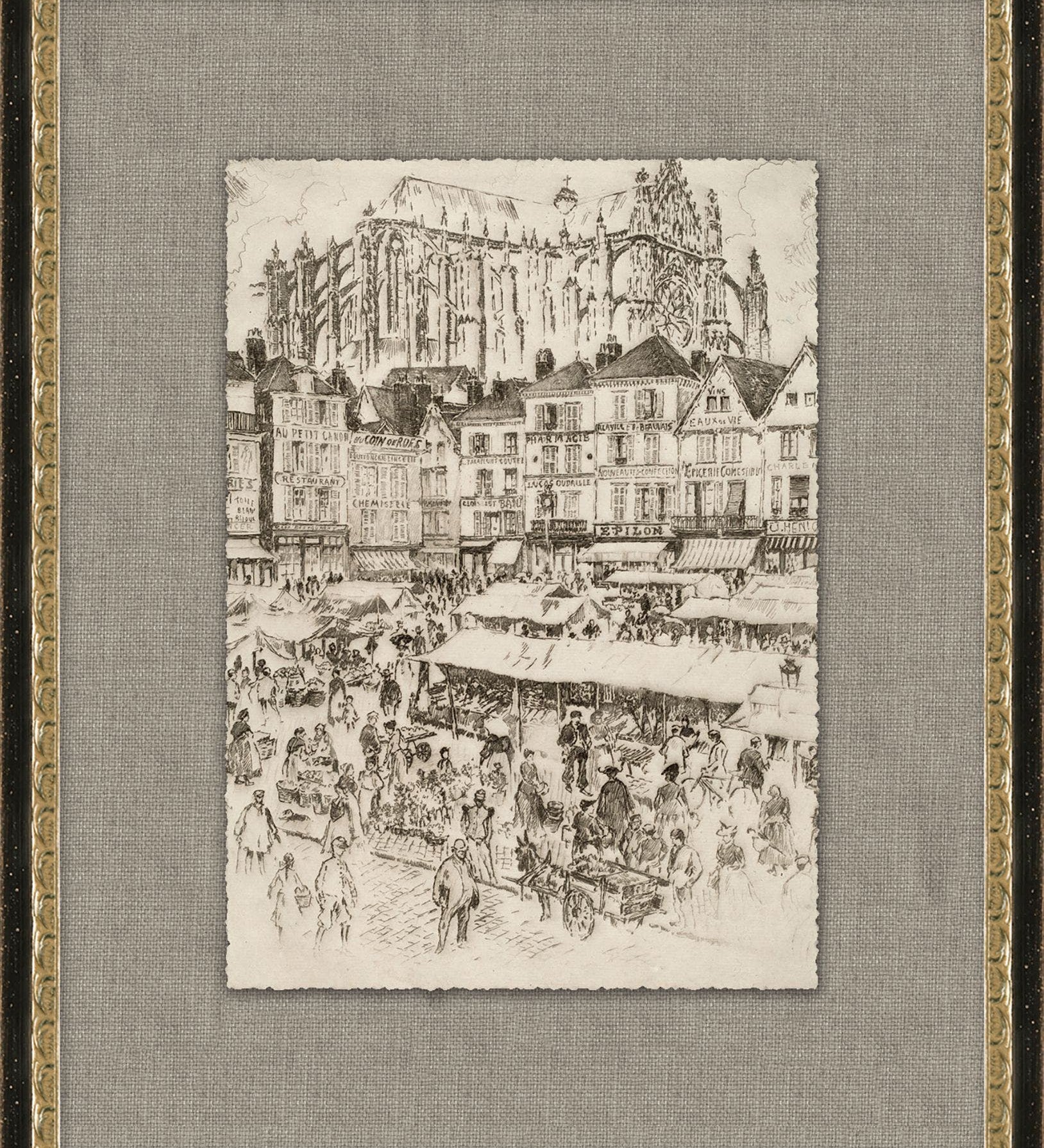 "Sketched in History" Framed Art Print ARTWORK - framed art Wendover Art Group