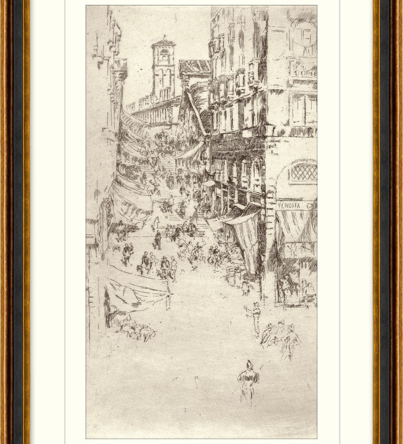 "Sketched in History 14" Framed Art Print ARTWORK - framed art Wendover Art Group