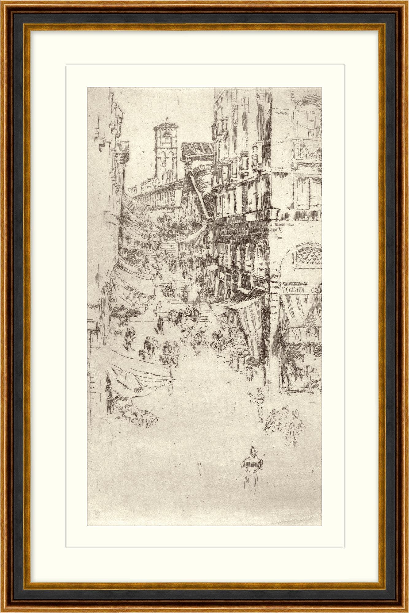 "Etched in History 14" Framed Art Print ARTWORK - framed art Wendover Art Group