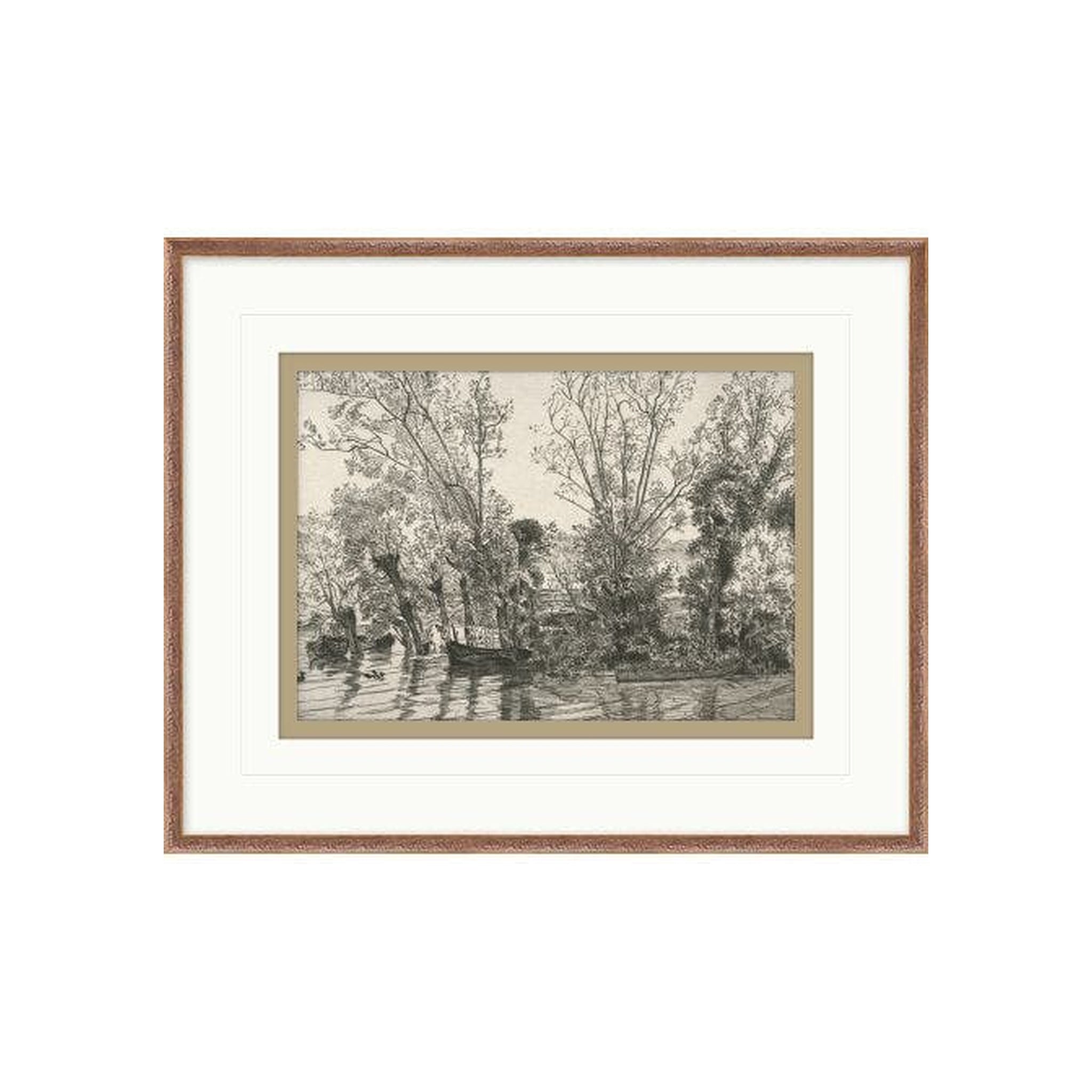 Sketched River Impressions 3 ARTWORK - framed art Wendover Art Group