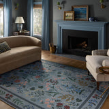 Rifle Paper Co. x Loloi Wildwood Blue Rug RUGS-patterned Loloi