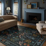 Rifle Paper Co. x Loloi Wildwood Charcoal Rug RUGS-patterned Loloi