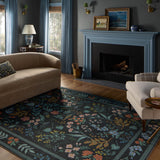 Rifle Paper Co. x Loloi Wildwood Charcoal Rug RUGS-patterned Loloi
