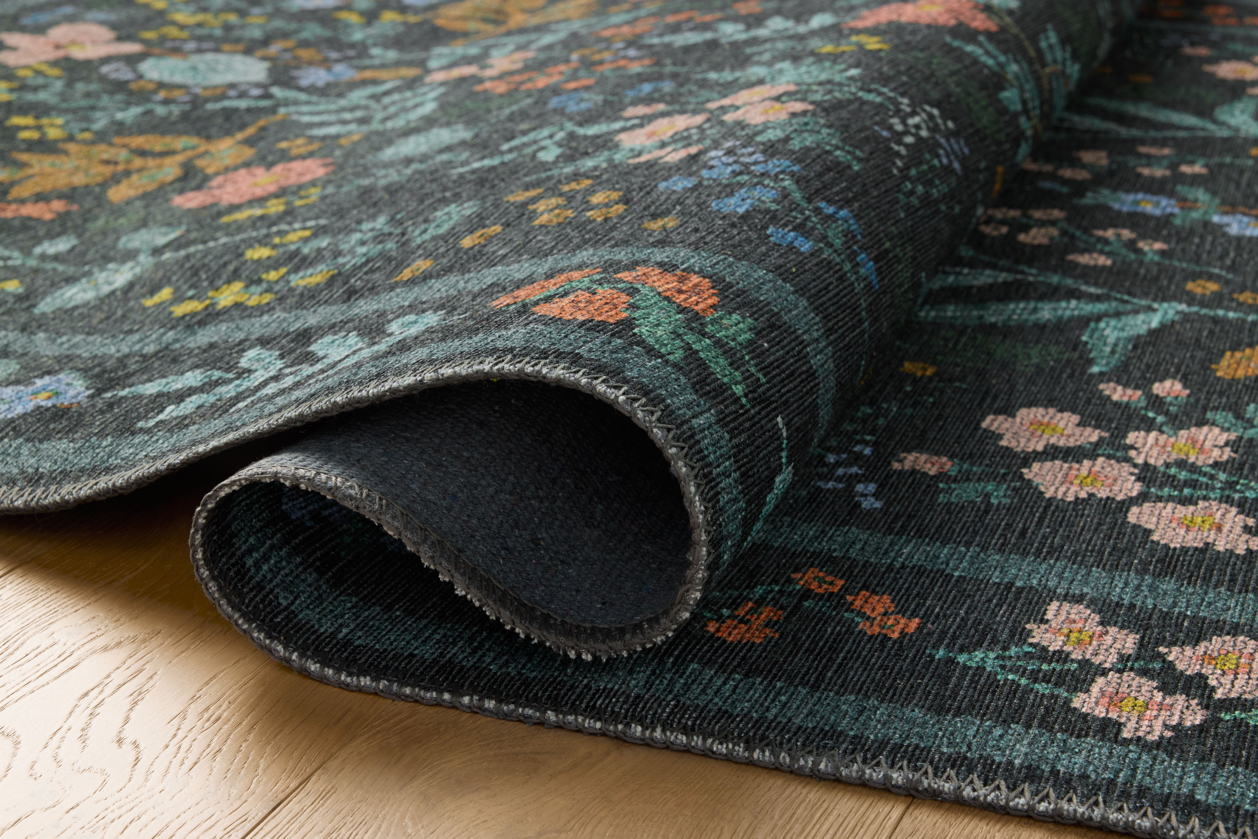 Rifle Paper Co. x Loloi Wildwood Charcoal Rug RUGS-patterned Loloi