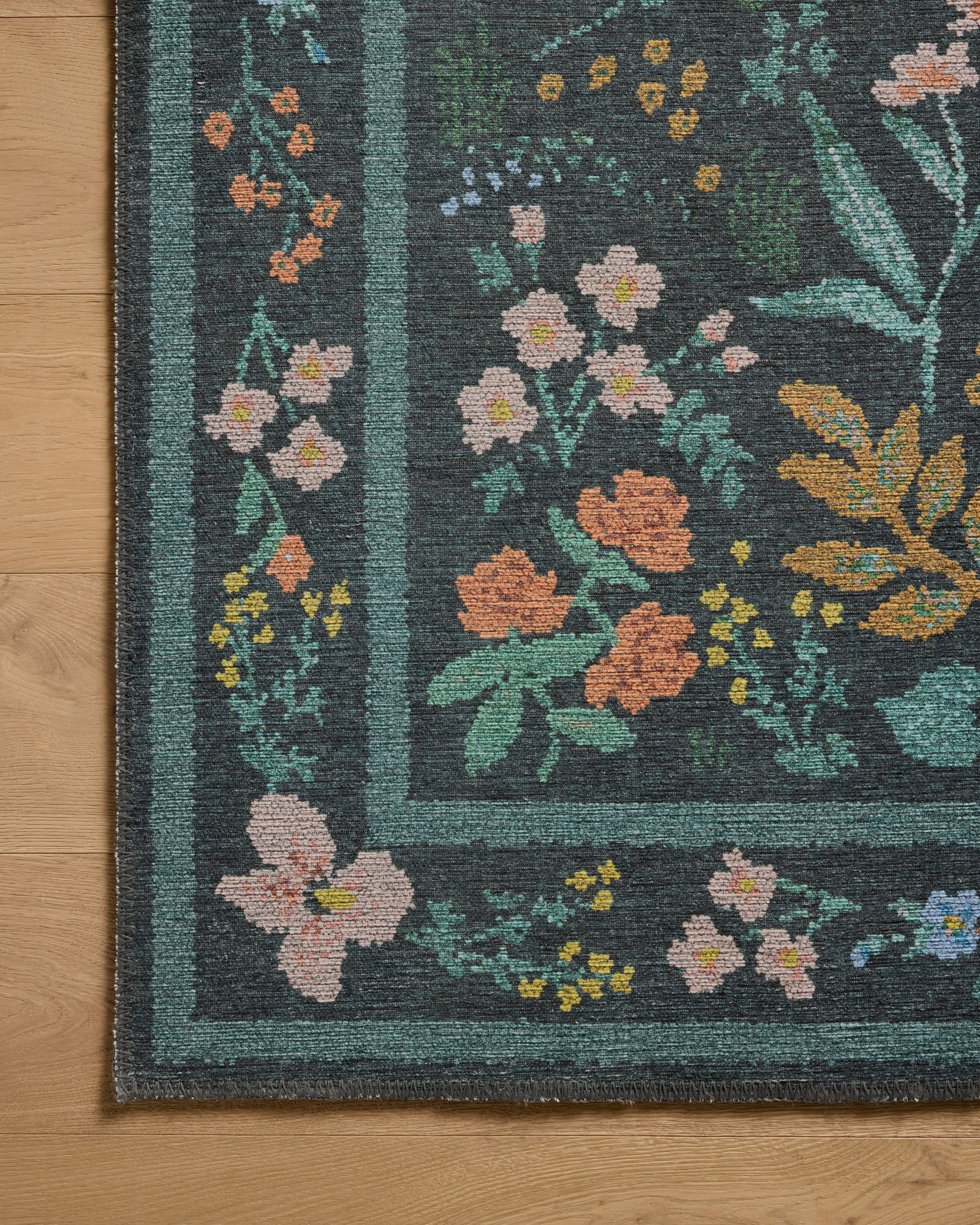 Rifle Paper Co. x Loloi Wildwood Charcoal Rug RUGS-patterned Loloi