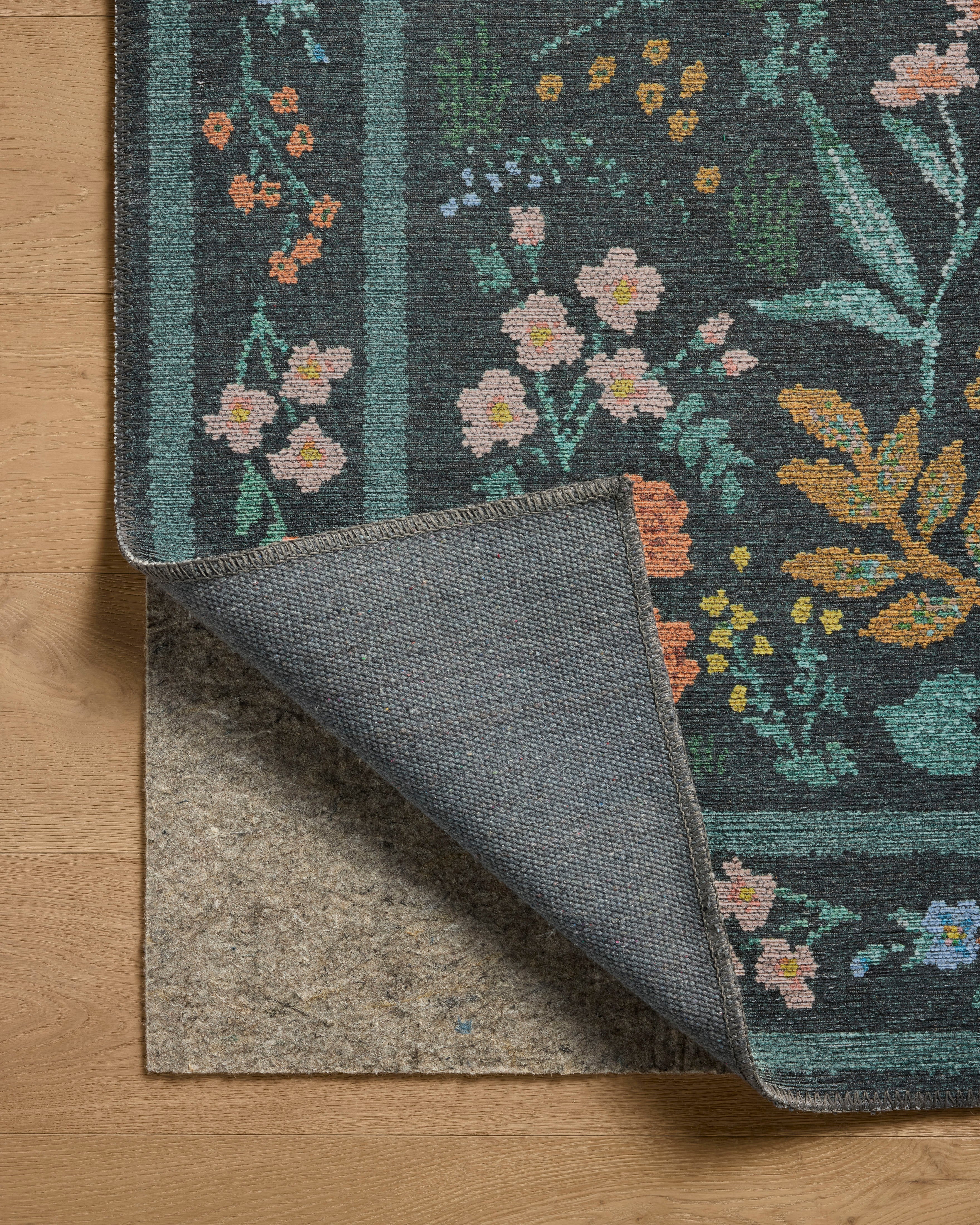 Rifle Paper Co. x Loloi Wildwood Charcoal Rug RUGS-patterned Loloi