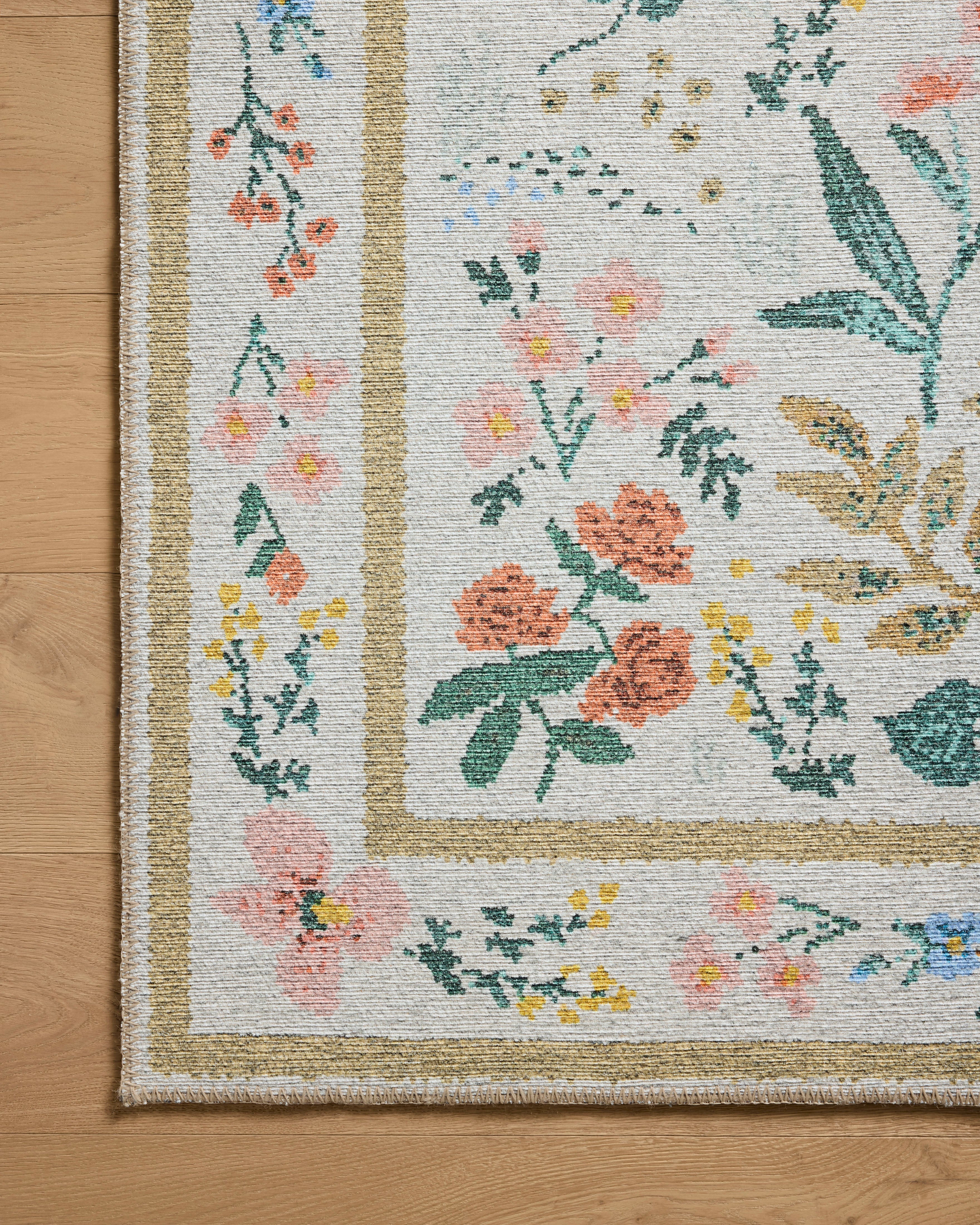 Rifle Paper Co. x Loloi Wildwood Cream Rug RUGS-patterned Loloi