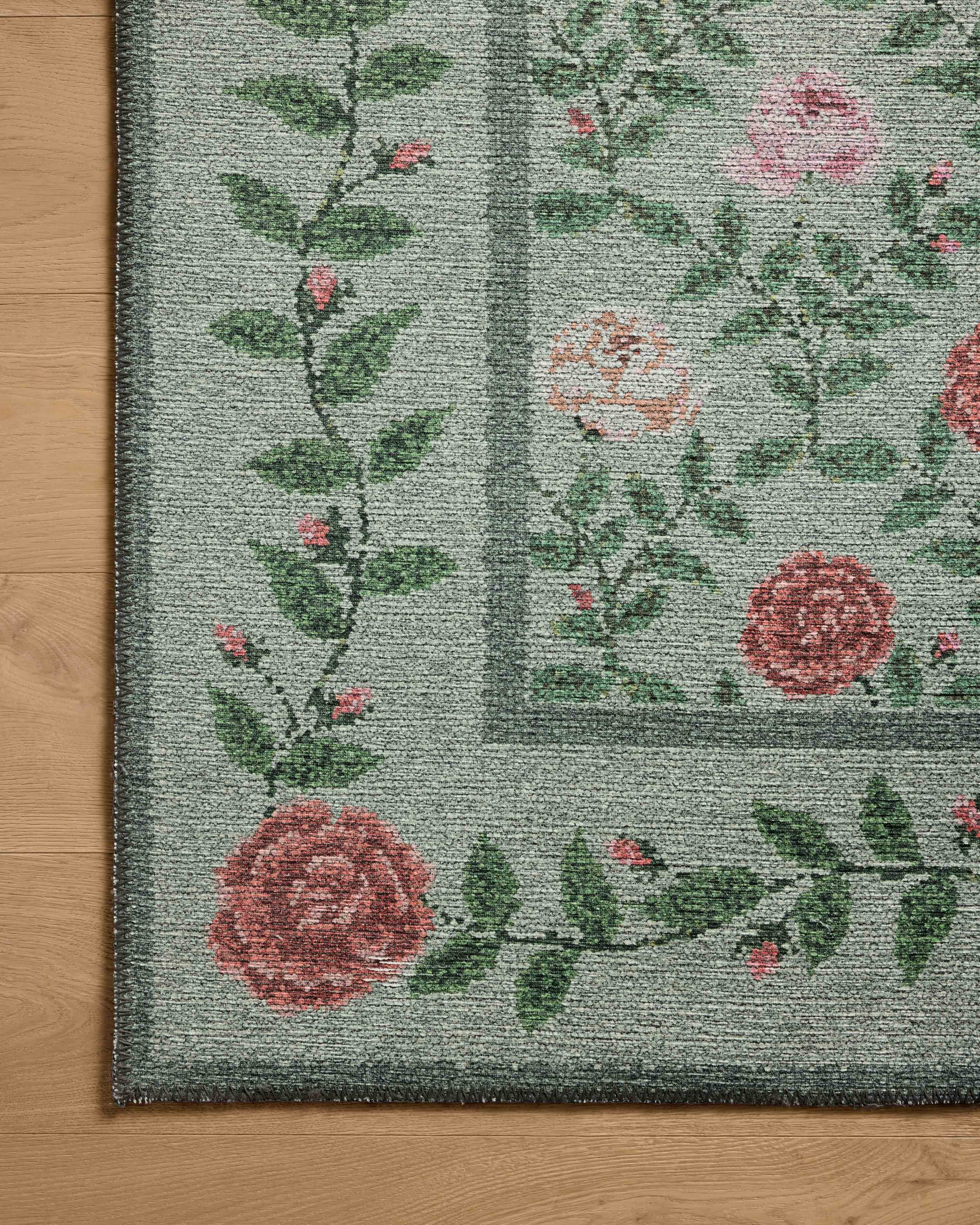 Rifle Paper Co. x Loloi Wildwood Green Rug RUGS-patterned Loloi