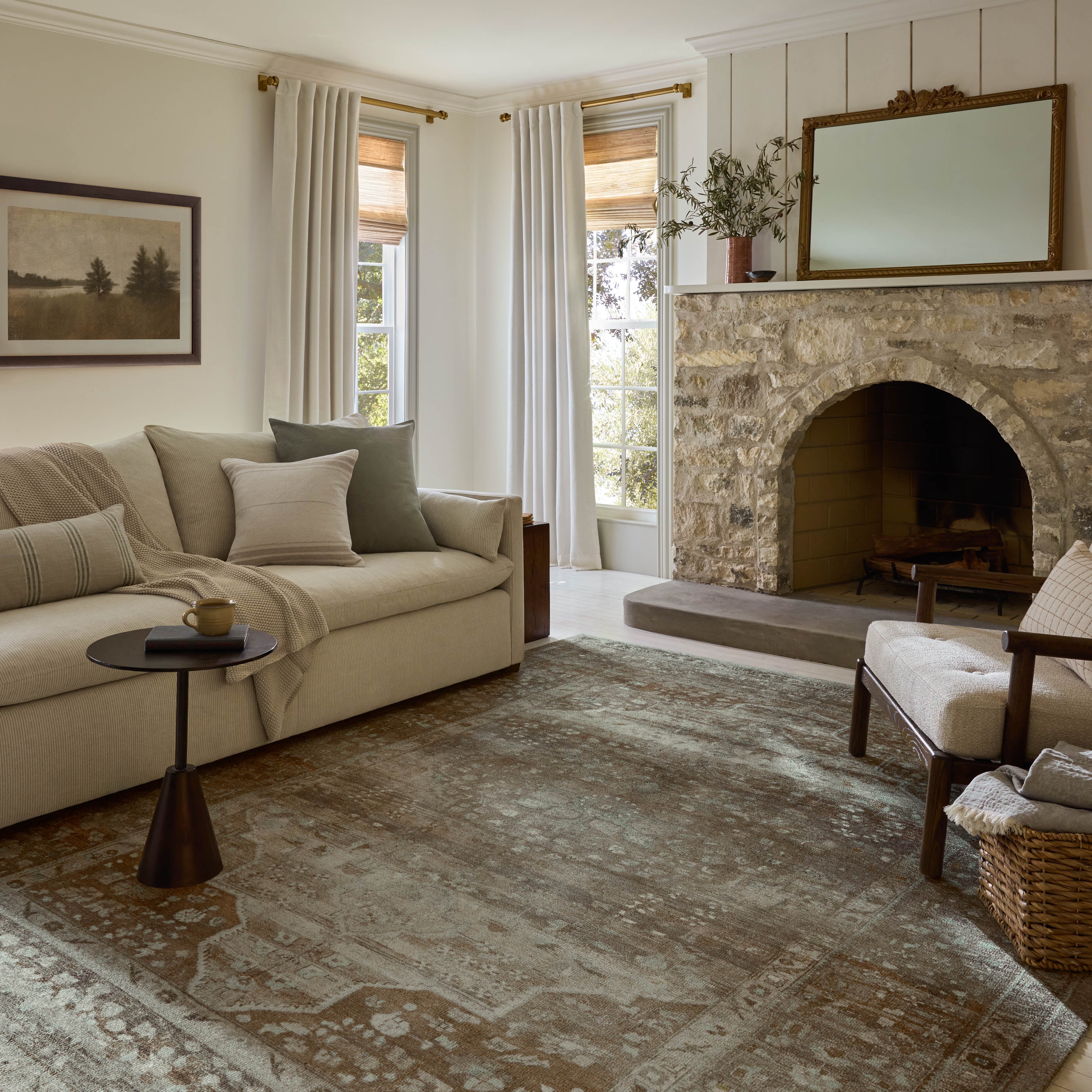 Magnolia Home by Joanna Gaines x Loloi Wimberly Earth / Multi Rug RUGS - synthetic Loloi