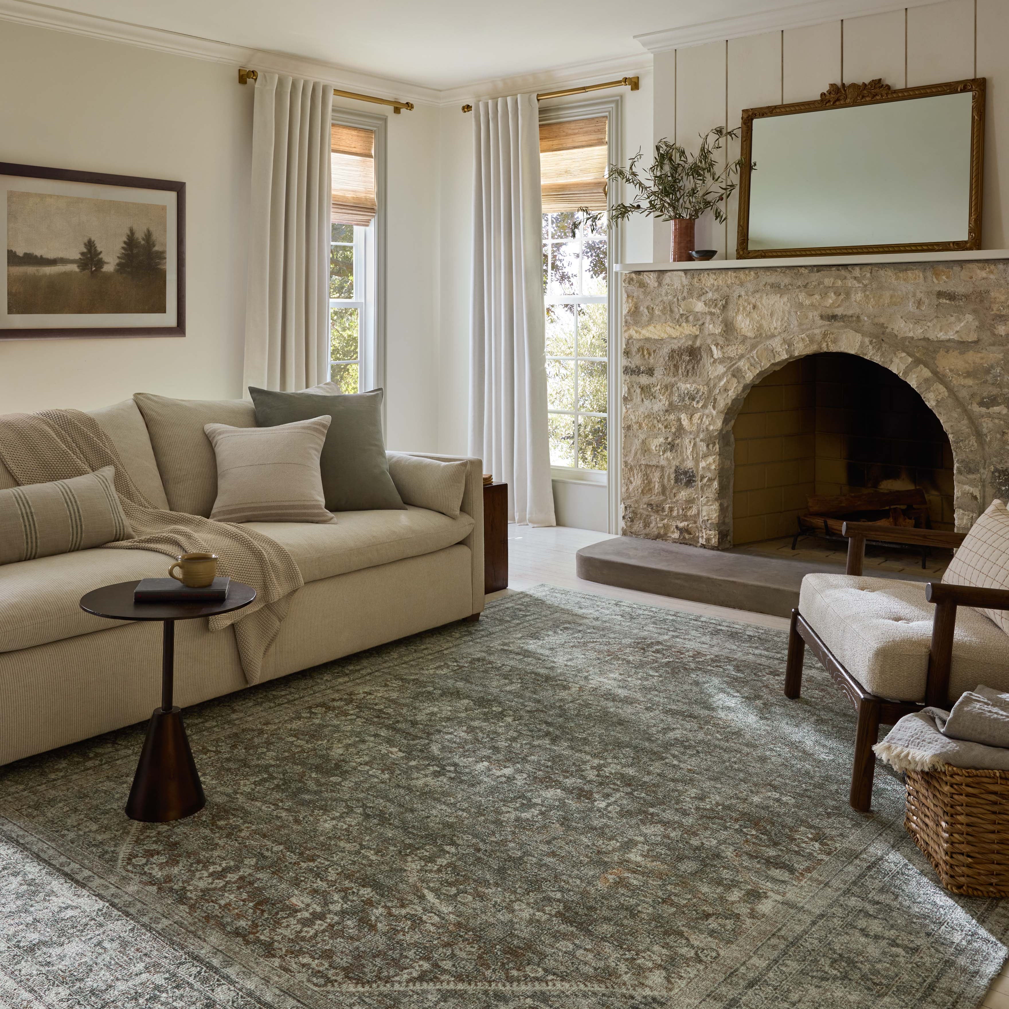 Joanna Gaines x Loloi Wimberly Tobacco / Rust Rug RUGS - synthetic Loloi