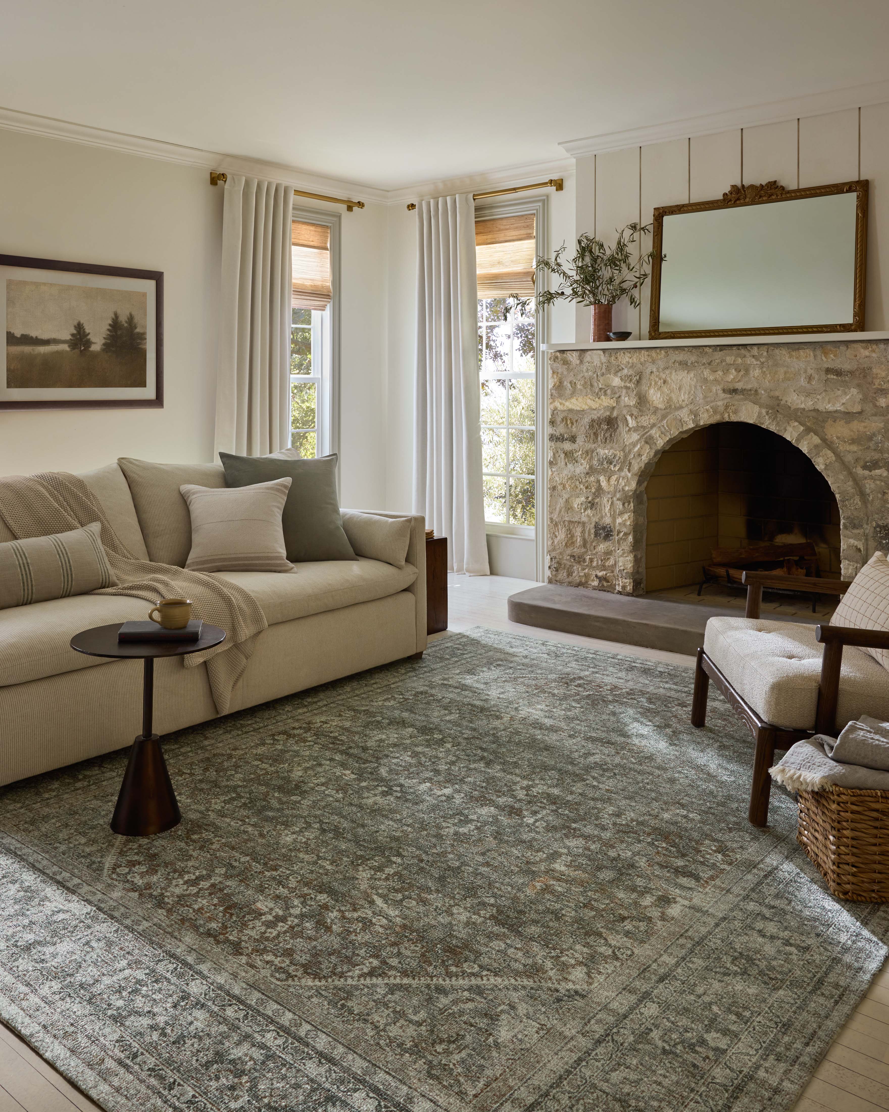 Joanna Gaines x Loloi Wimberly Tobacco / Rust Rug RUGS - synthetic Loloi