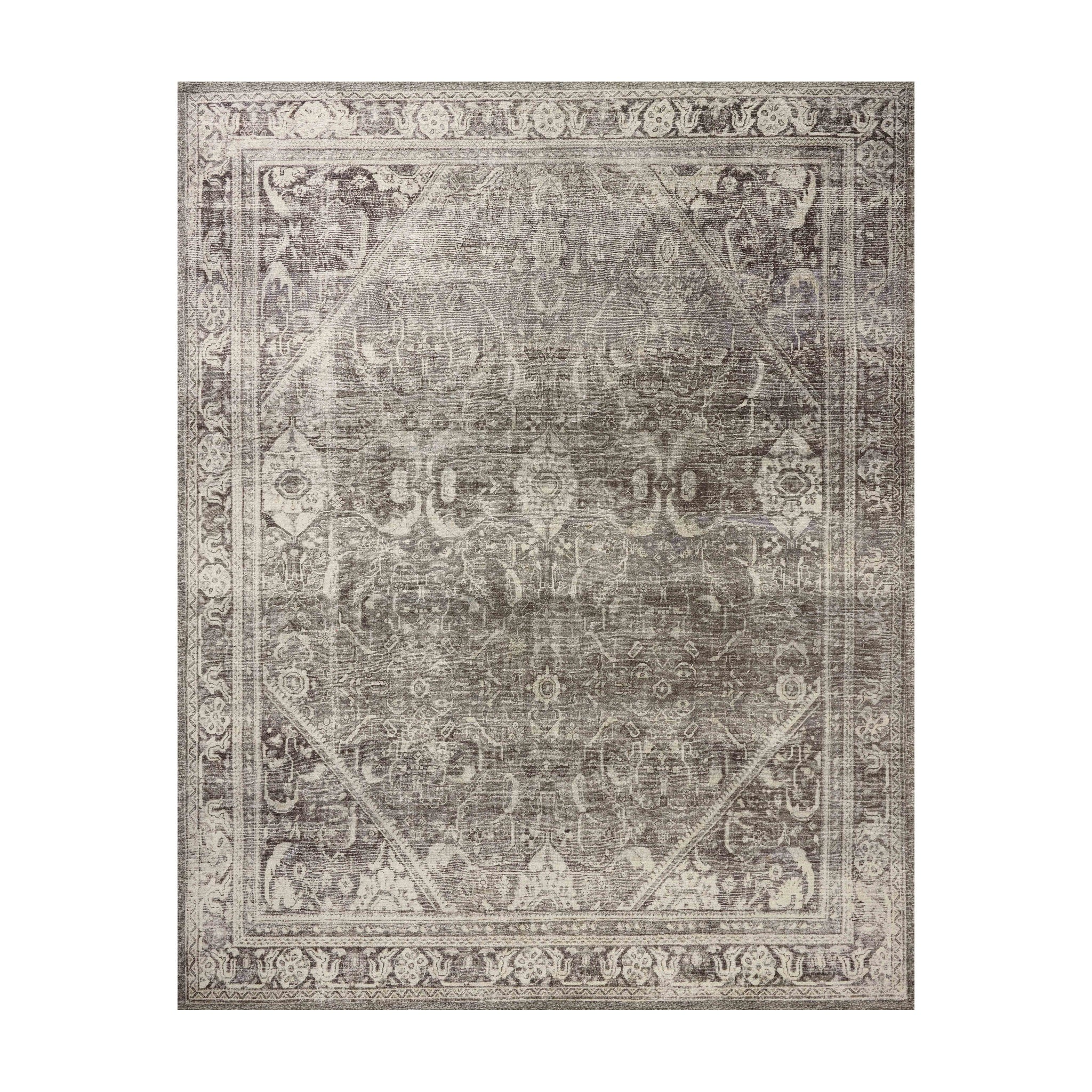 Joanna Gaines x Loloi Wimberly Ink / Bone Rug RUGS - synthetic Loloi 18" x 18"