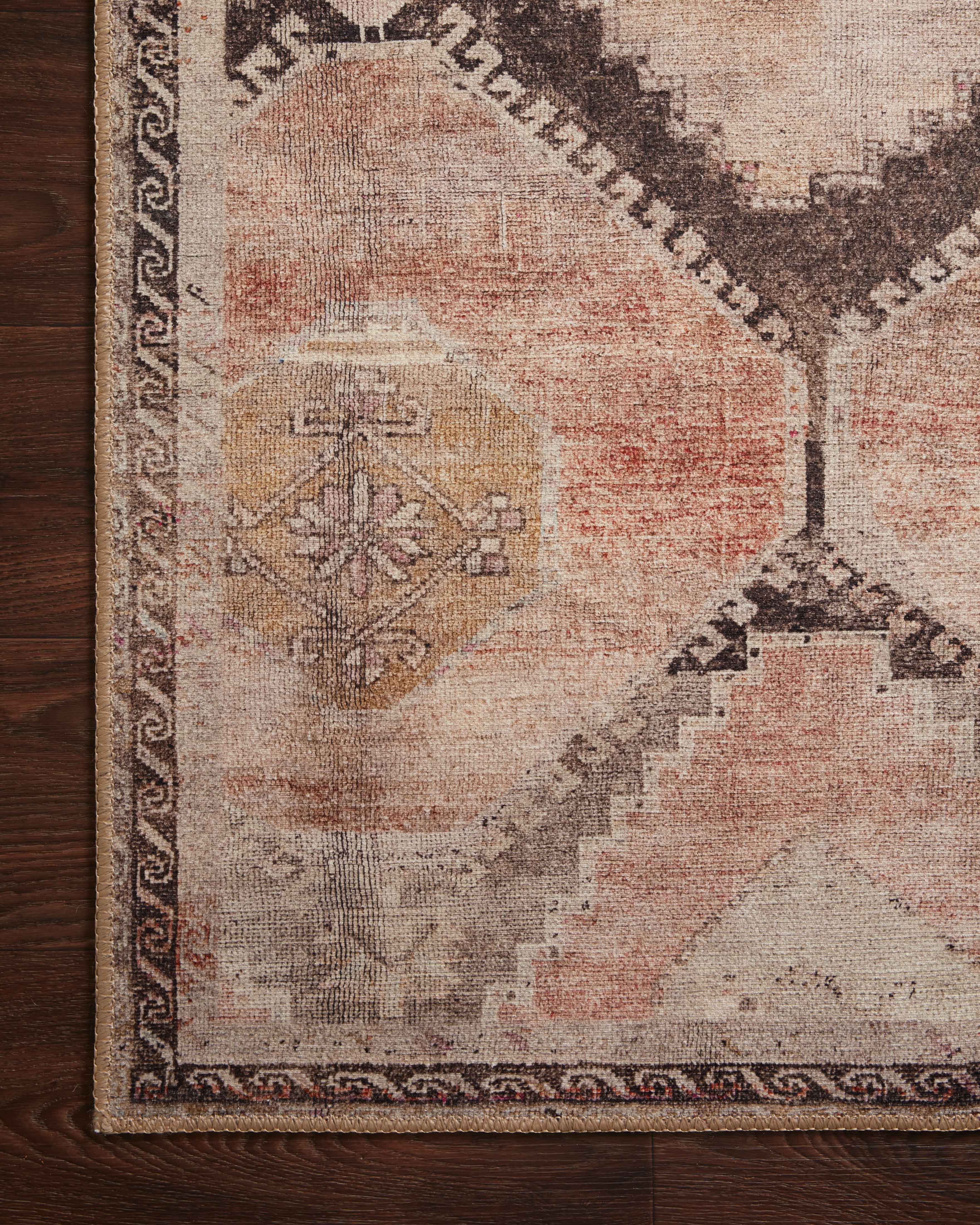 Loloi Wynter Graphite / Blush Rug 2-RUGS - patterned Loloi