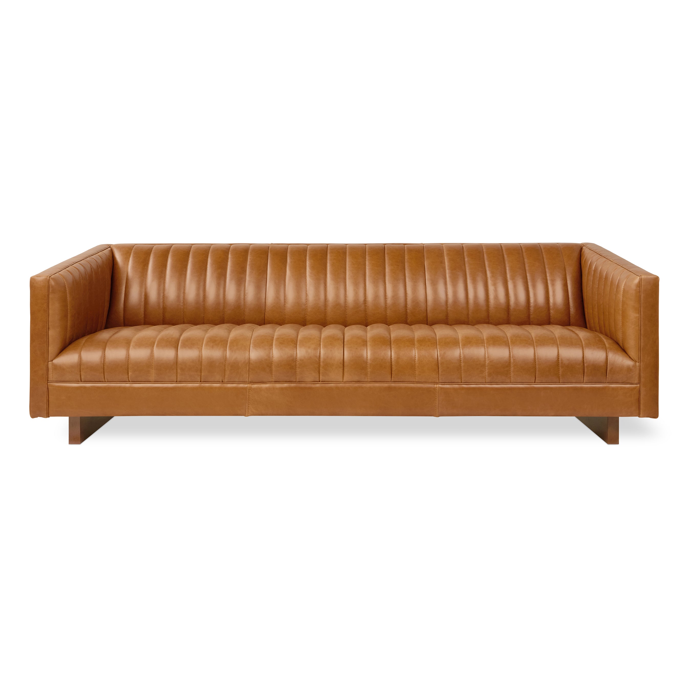 Gus* Modern Wallace 84" Sofa FURNITURE - sofa Gus Tucson Sienna Leather