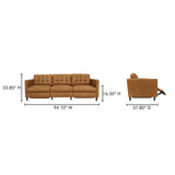 Bridgers Power Recliner Sofa FURNITURE - sofa Moe's Furniture