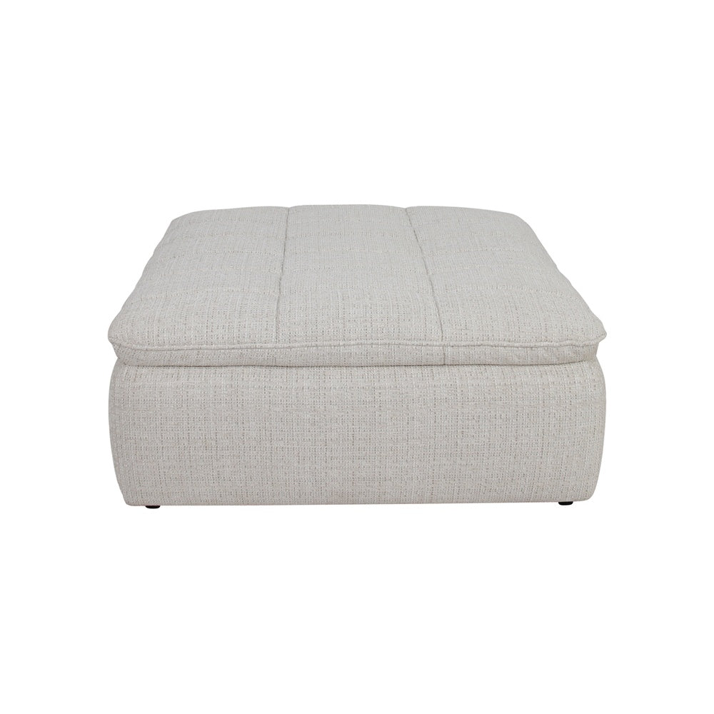 Linnea Ottoman FURNITURE - ottomans Moe's Furniture Leather