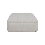 Linnea Ottoman FURNITURE - ottomans Moe's Furniture Leather