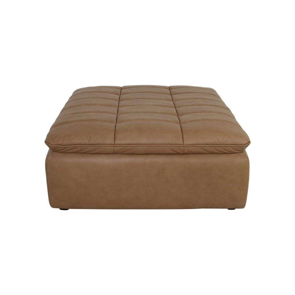 Linnea Ottoman FURNITURE - ottomans Moe's Furniture Tan