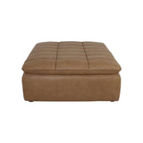 Linnea Ottoman FURNITURE - ottomans Moe's Furniture Tan