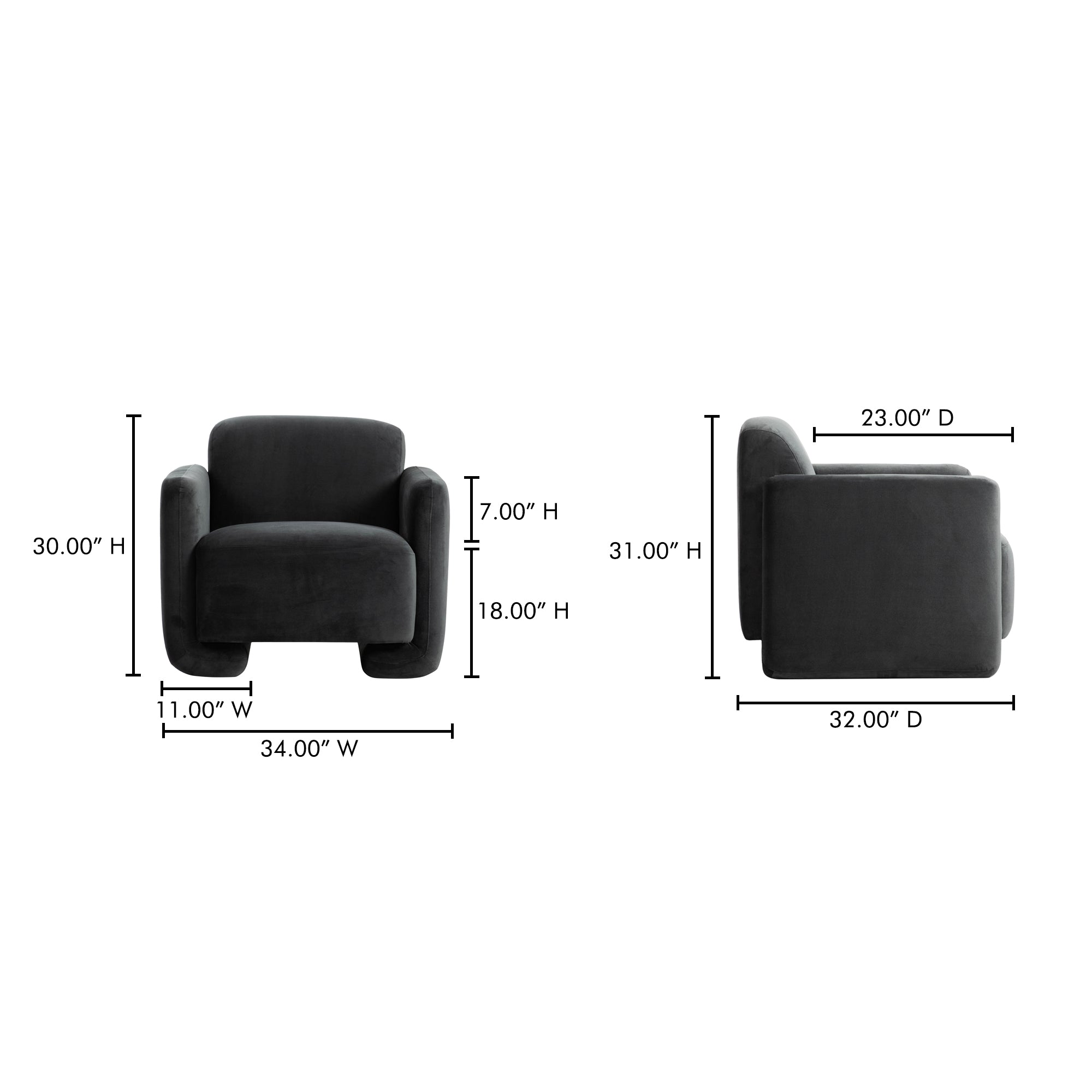 Fallon Accent Chair FURNITURE - accent chair Moe's Furniture