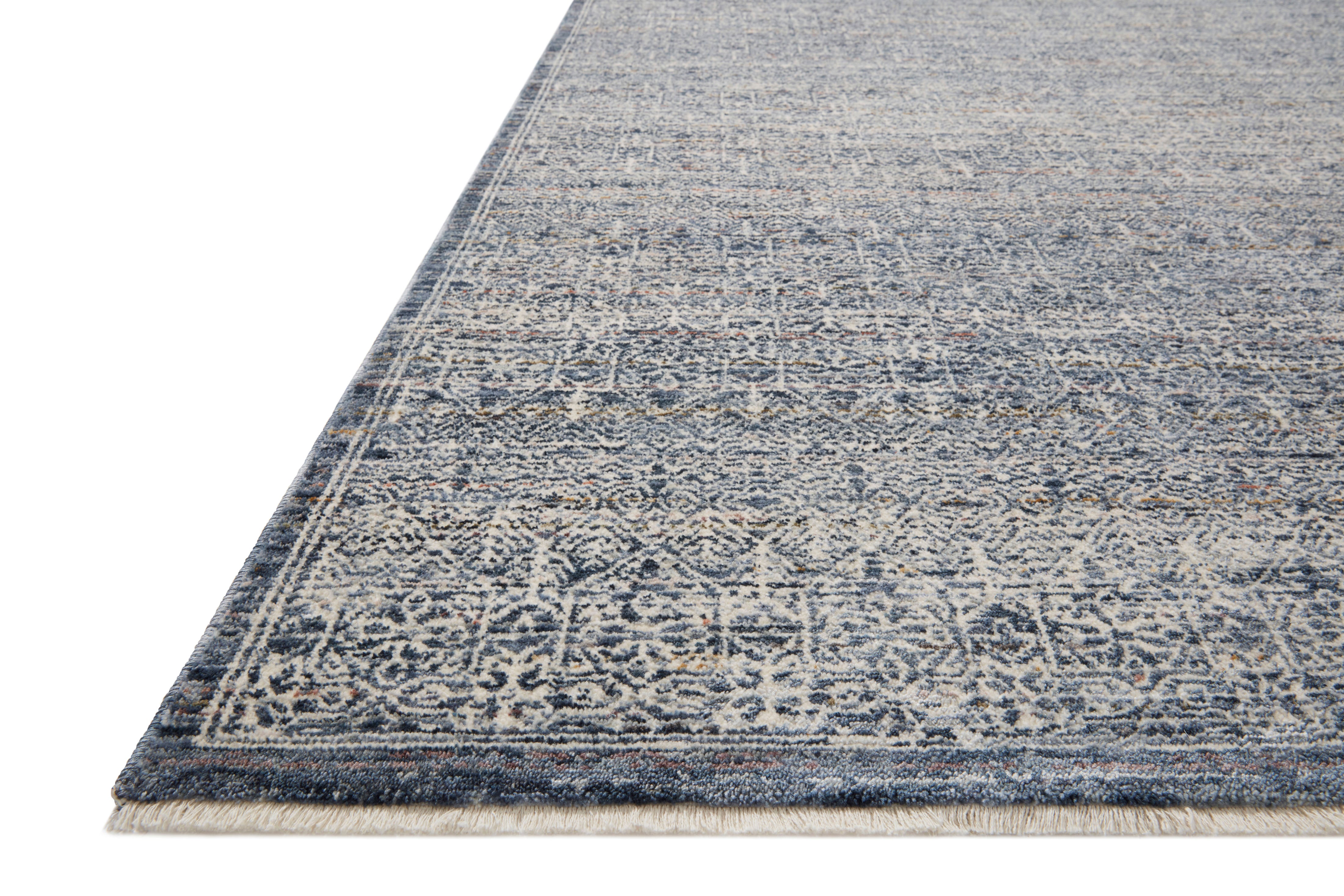 Amber Lewis x Loloi Zuma Denim / Ivory Rug 2-RUGS - patterned Loloi