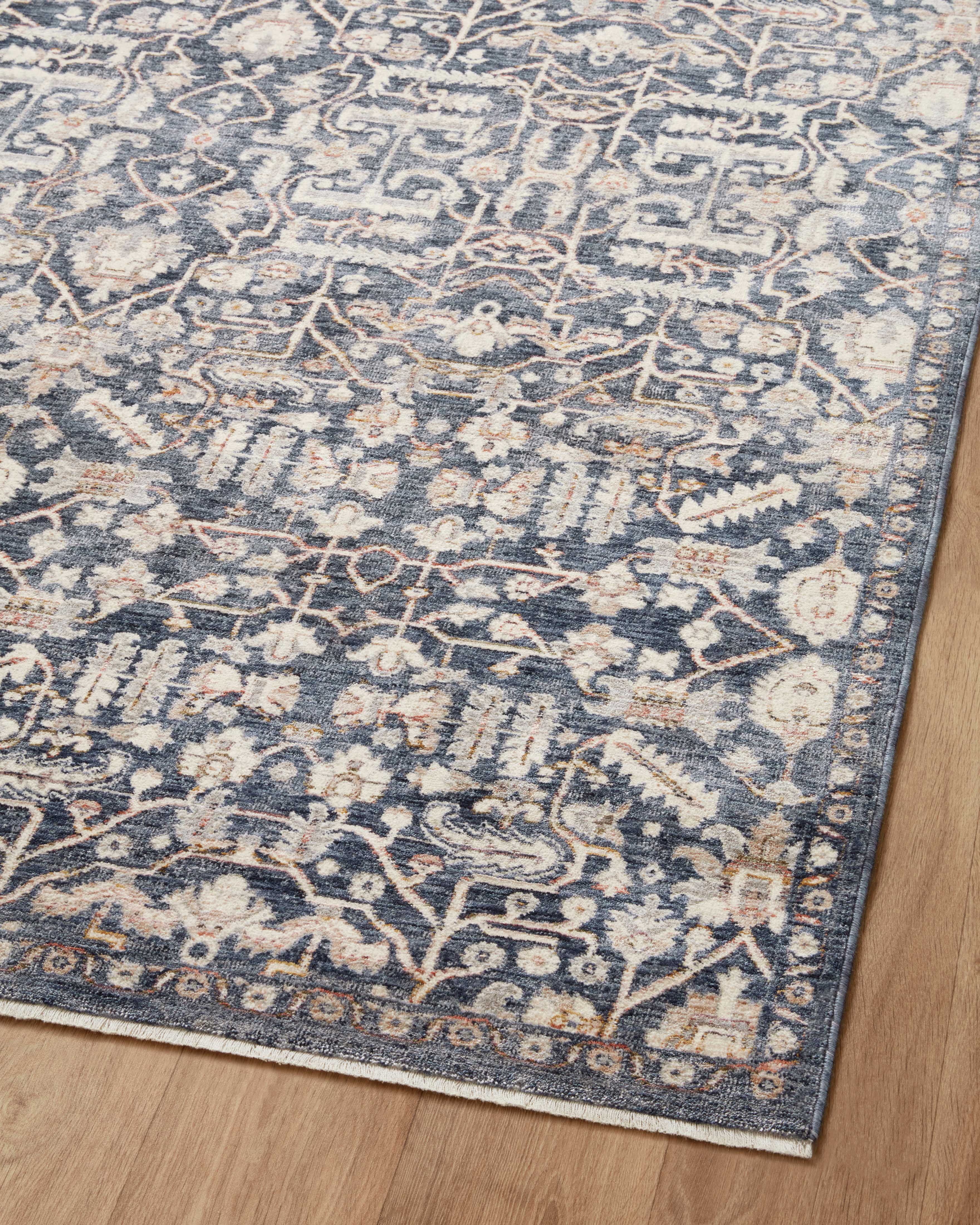 Amber Lewis x Loloi Zuma Blue / Ivory Rug 2-RUGS - patterned Loloi