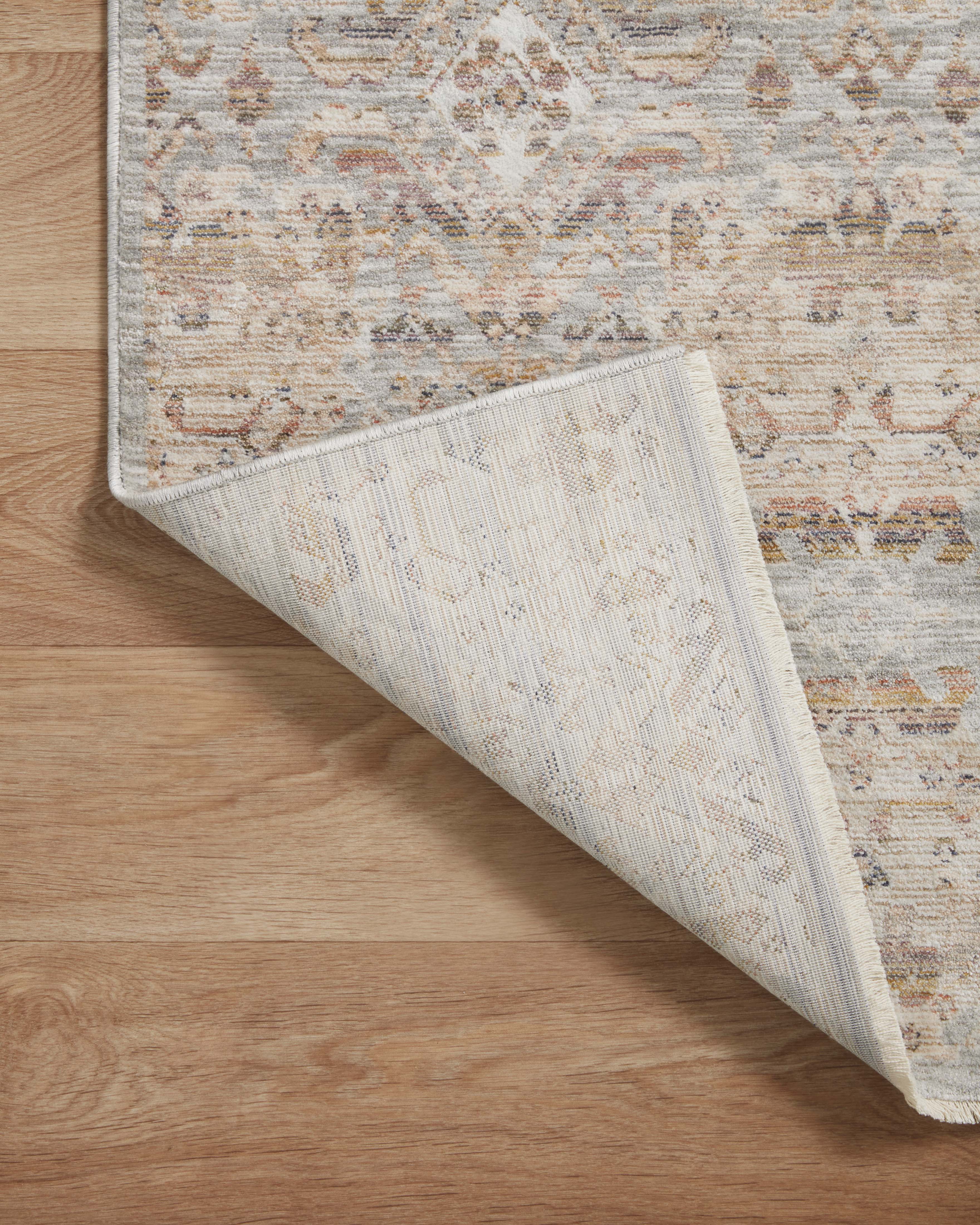 Amber Lewis x Loloi Zuma Silver / Multi Rug RUGS - synthetic Loloi