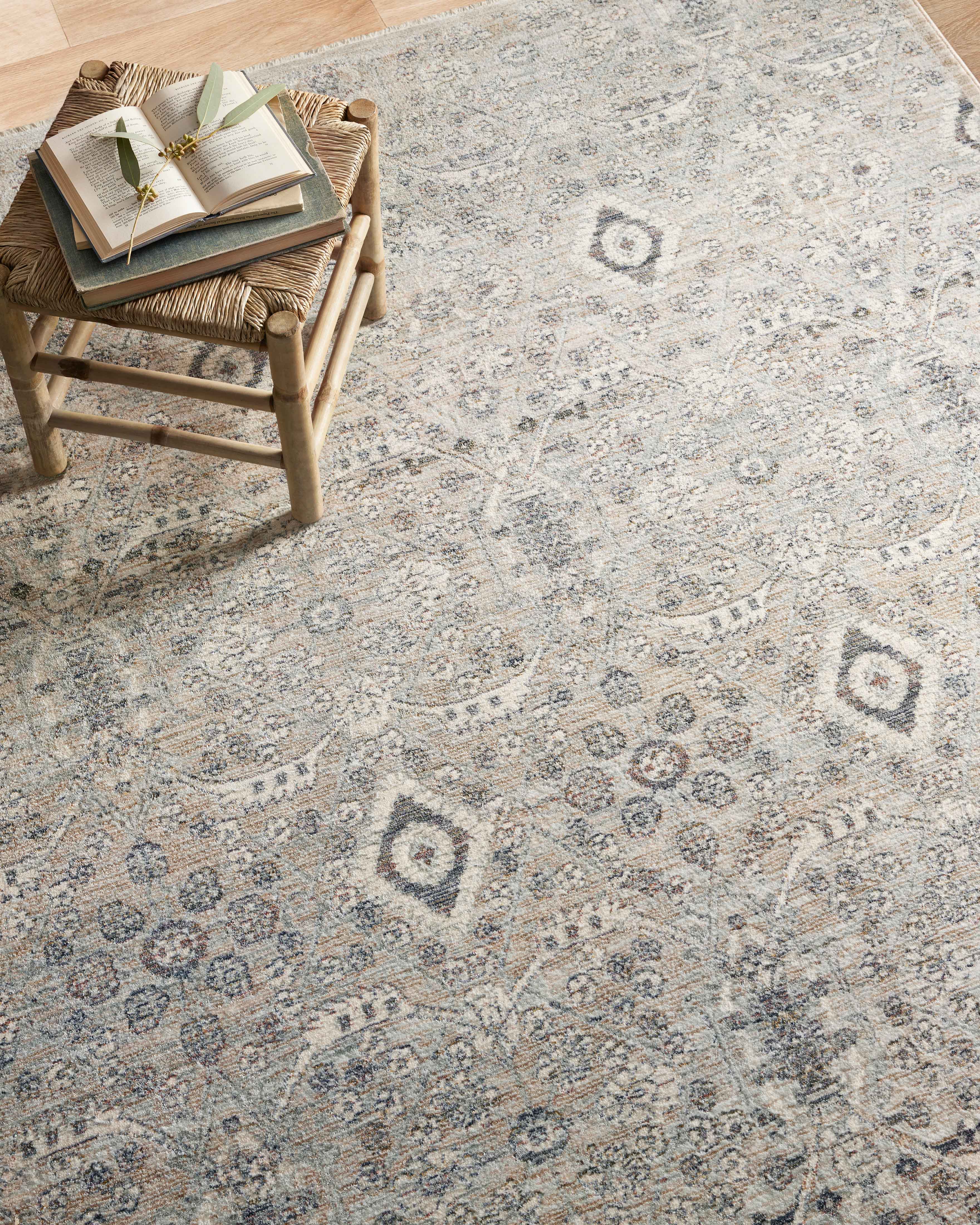 Amber Lewis x Loloi Zuma Silver / Sky 2-RUGS - patterned Loloi