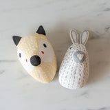 Bunny Paper Mache Wall Ornament - Rug & Weave