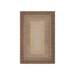 Tavira Modern Bordered Indoor Rug RUGS - jute Dash & Albert Brown 2' x 3'