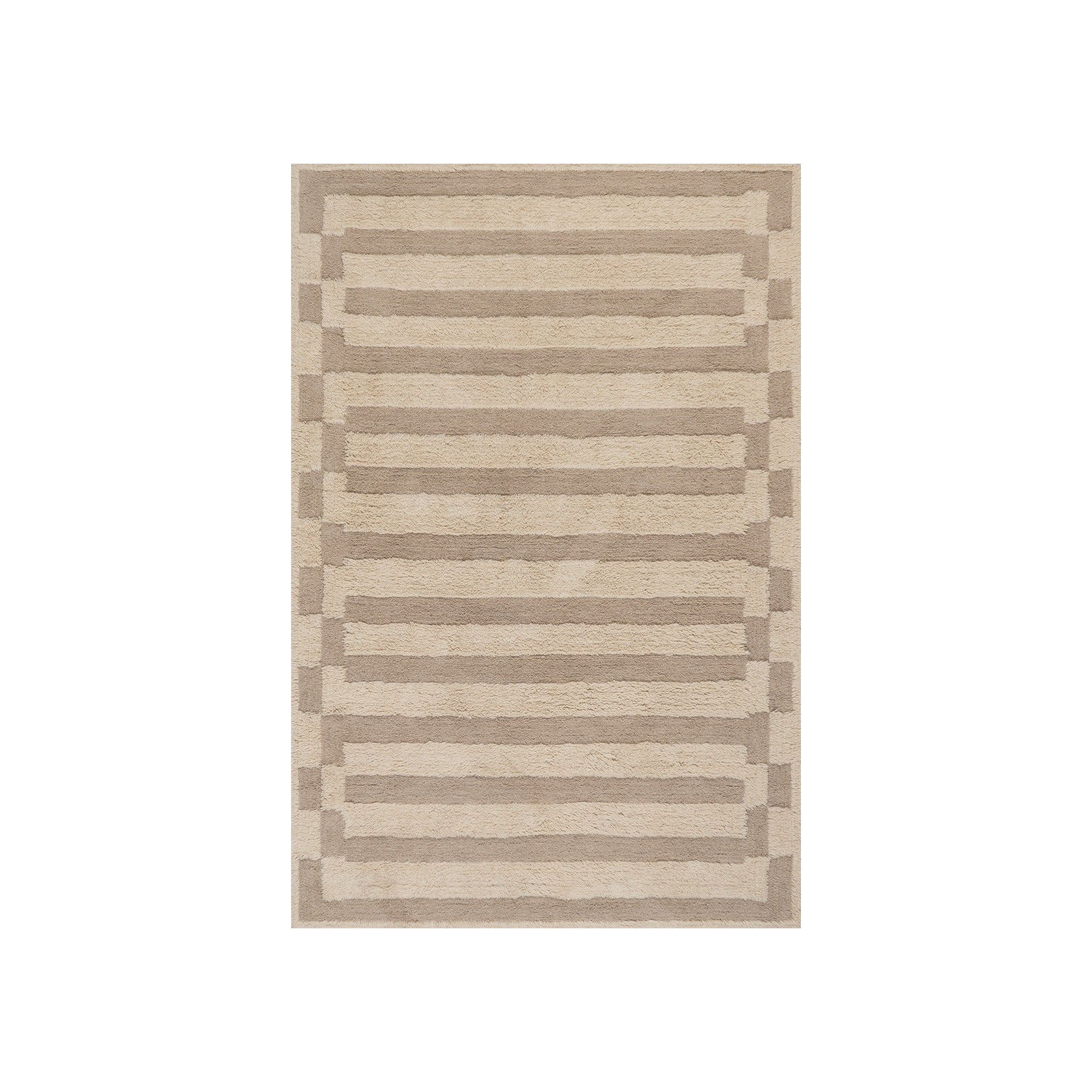 Velaina Handmade Washable Wool Rug RUGS - wool Dash & Albert Ivory 5' x 8'
