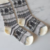 Cozy Nordic Socks - Cream Large - Rug & Weave