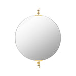 Amaranthe Round Accent Mirror MIRROR - Accent Mirror Surya Antiqued Gold 34"