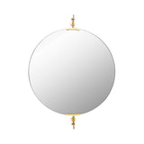 Amaranthe Round Accent Mirror MIRROR - Accent Mirror Surya Antiqued Gold 34"