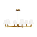 Paisley Large Chandelier LIGHTING - chandelier Visual Comfort Burnished Brass