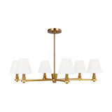 Paisley Large Chandelier LIGHTING - chandelier Visual Comfort Burnished Brass